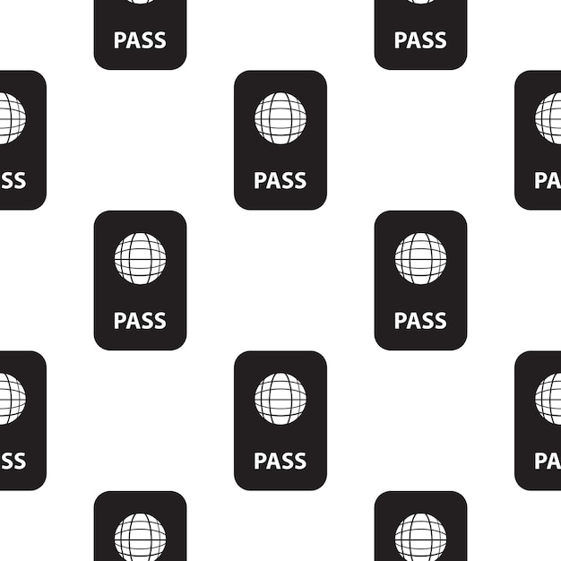 Pass pictogram illustratie