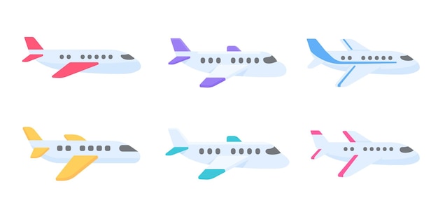 Passenger plane flying in the sky side view travel concept