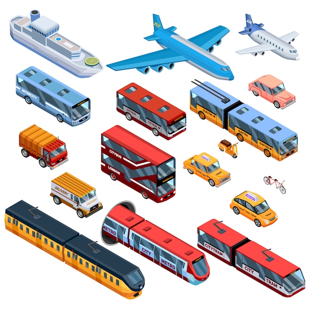 Passenger transport isometric elements