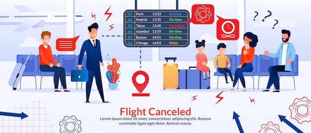 Passengers Angry over Flight Cancellation 