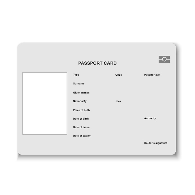 Vector passport card