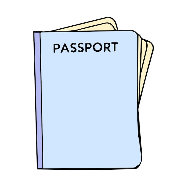 Vector passport icon vector image can be used for honeymoon