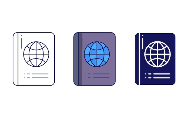 Passport vector icon