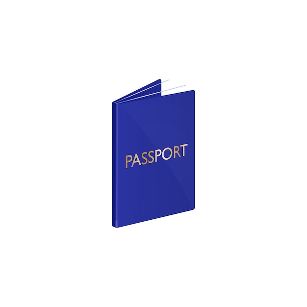 Vector passport vector icon