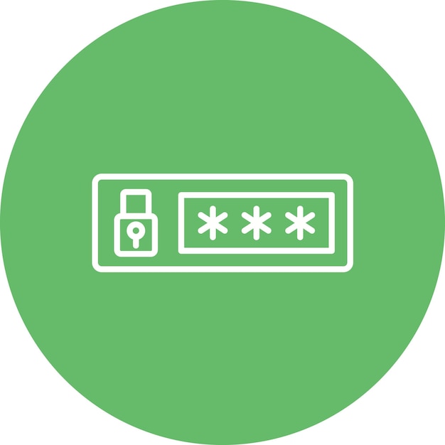 Password Field icon vector image Can be used for Networking and Data Sharing