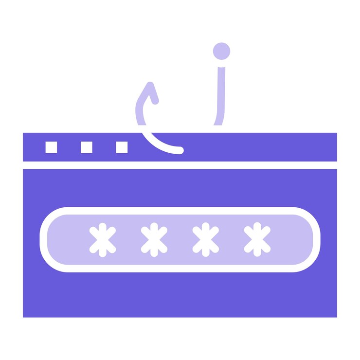 Vector password phishing vector illustration