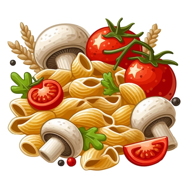 Illustrazione del vettore alimentare della pasta