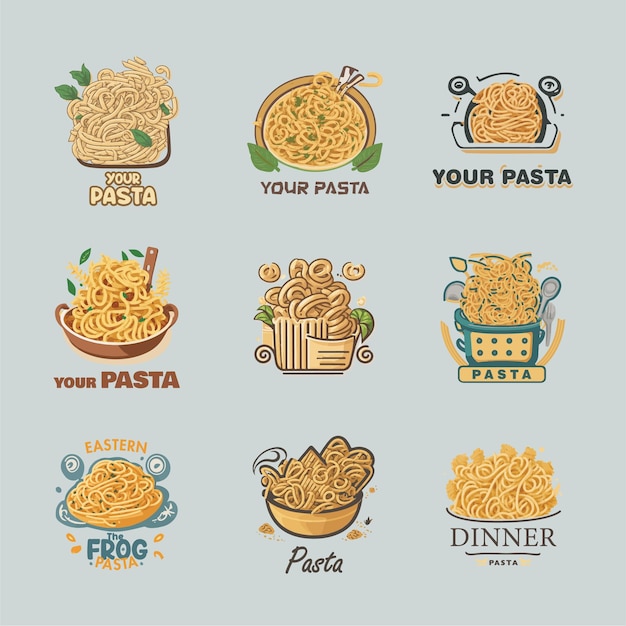 Vector pasta mashed clipart