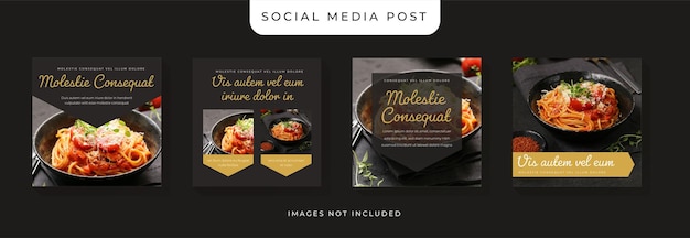 Pasta Restaurant Social Media Template