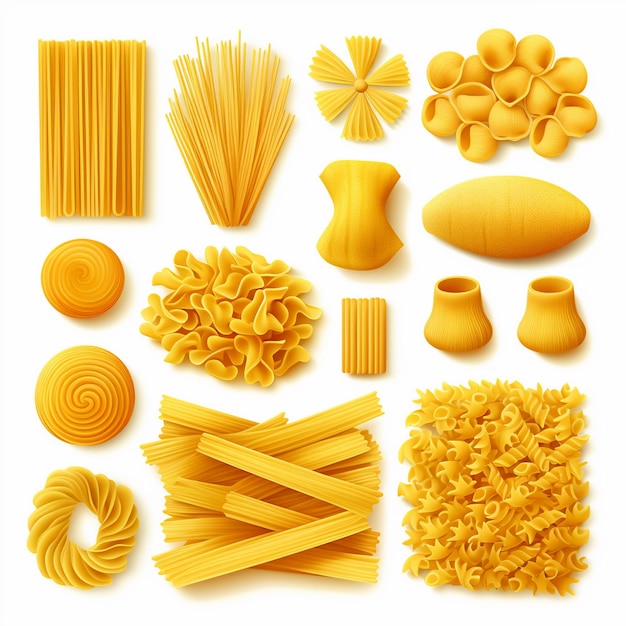 Pasta spaghetti cibo pasto italiano illustrazione vettoriale cucina cucina ristorante grafico