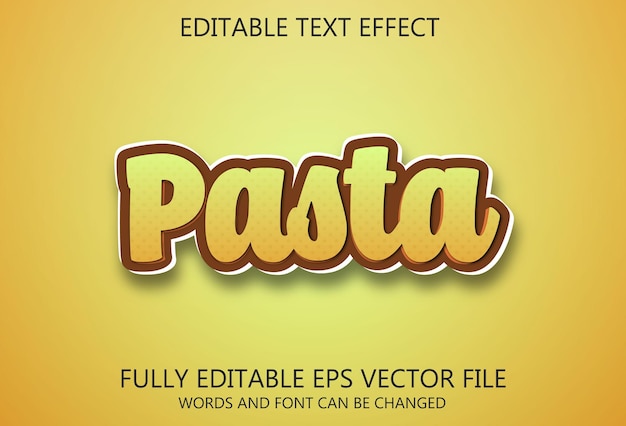 Pasta text effect