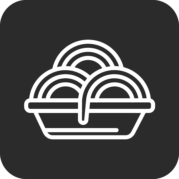 Pasta vector icon illustration of Restaurant iconset