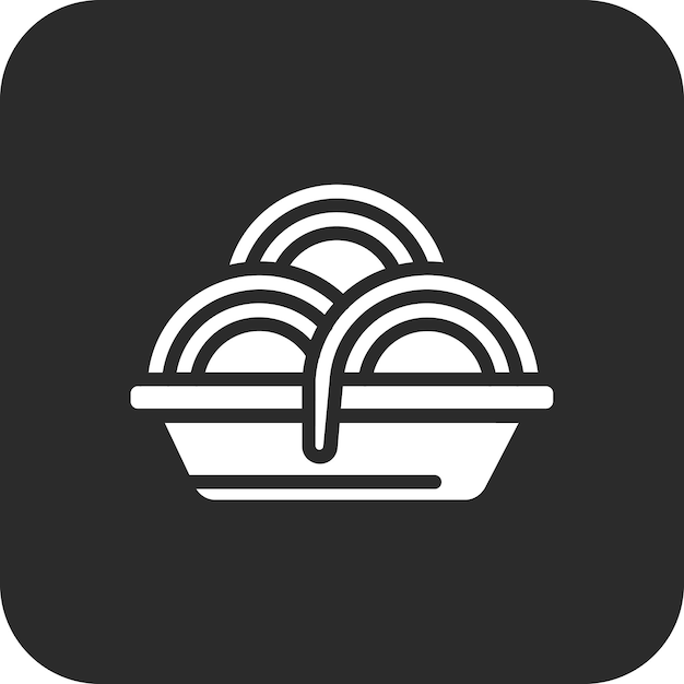 Vector pasta vector icon illustration of restaurant iconset