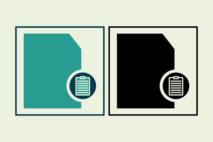 Vector paste file icon icon related to ui elements suitable for web site app user interfaceselement printable etc solid icon style simple vector design editable