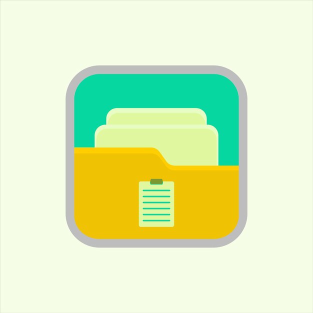 paste folder icon icon related to design elements suitable for web site app user interfaceselement printable etc flat icon style simple vector design editable