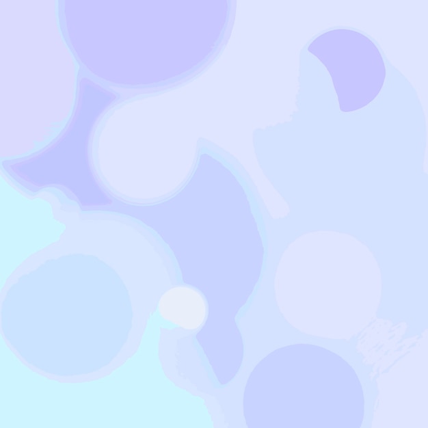 Pastel background with blue blurred bubbles