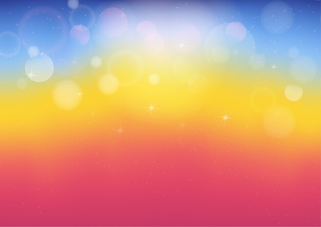 Vector pastel color abstract background with bokeh