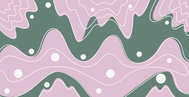 Vector pastel color abstract waves background