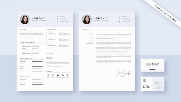 pastel color CV Resume Cover Letter and Business Card