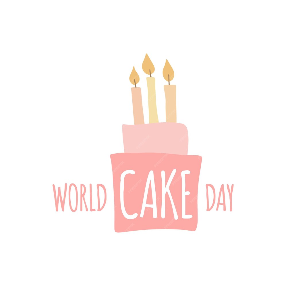 Premium Vector Pastel color illustration for world cake day.