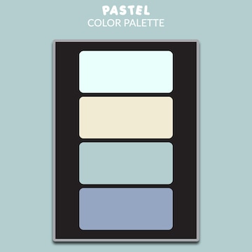 pastel blue 4 Color Palette