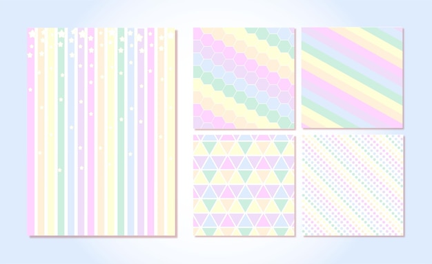 Vector pastel color rainbow background