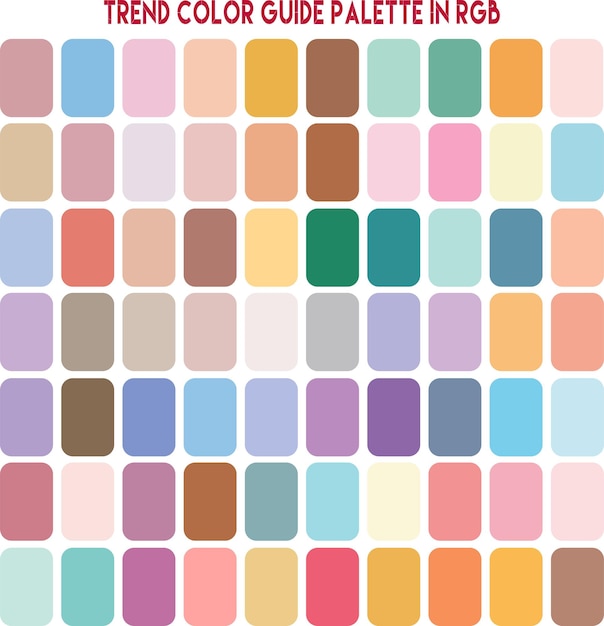 pastel color trend An example of a color palette Forecast of the future color trend Neutral color