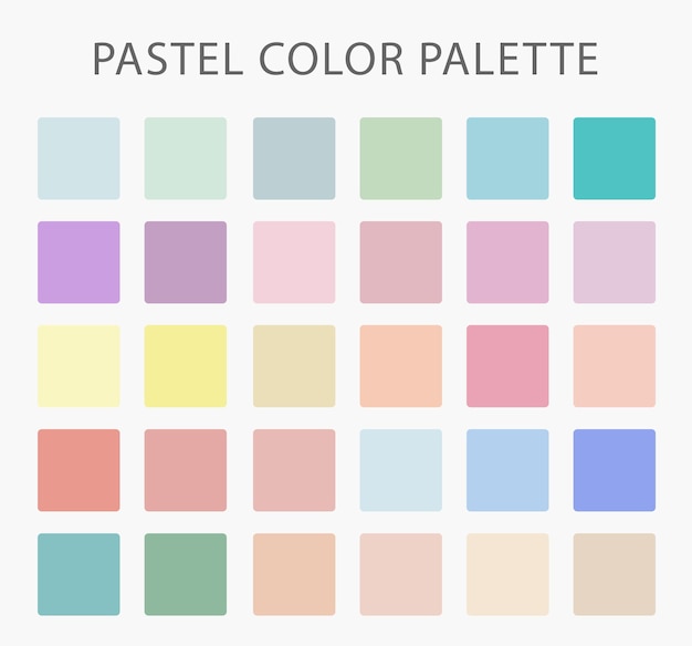 Colori pastello  Vettore Premium