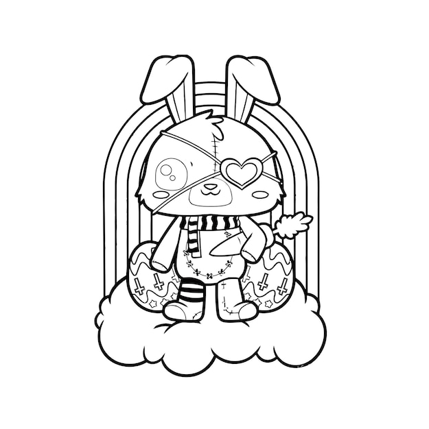 Pastel Goth Coloring page