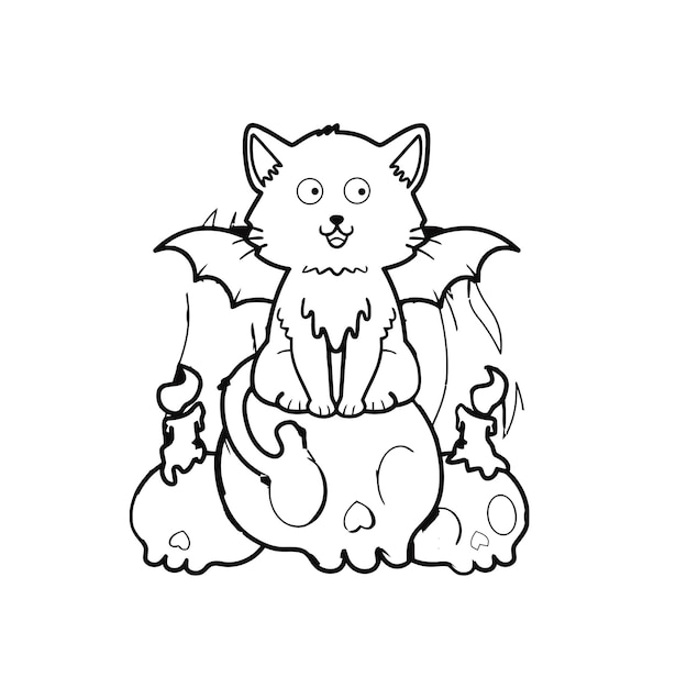 Pastel Goth Coloring page