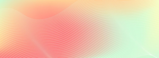 Pastel gradient background with blended lines