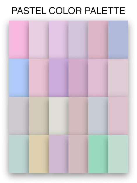 Vector pastel kleuren