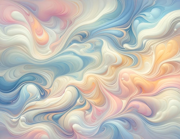 Pastel Marble Swirls of Spring