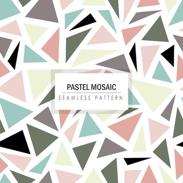 Pastel mozaïek naadloze patroon