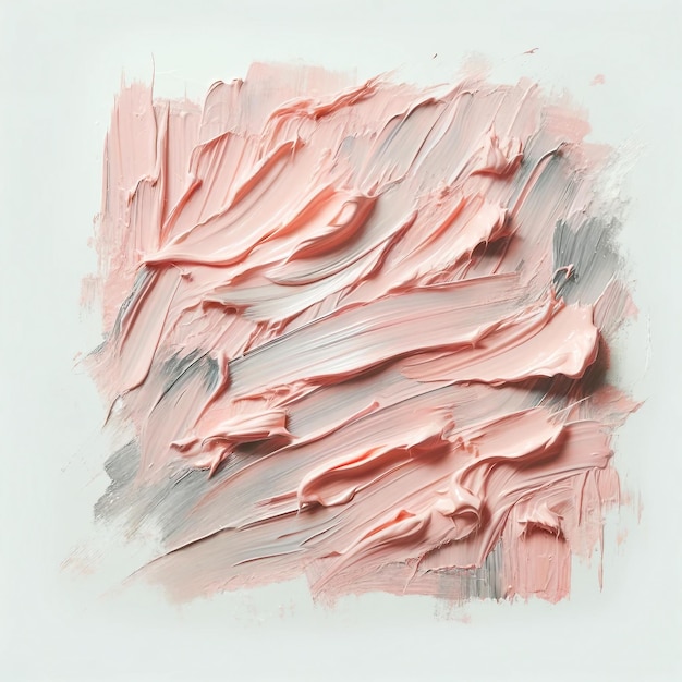 Pastel Pink Brush Strokes Art