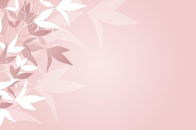 Pastel pink floral hand drawn background