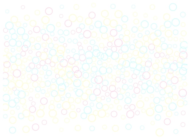 Pastel pink yellow blue circles. children bubbles for play.