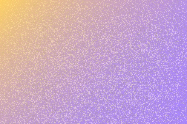 Pastel purple and yellow dotted textured background noisy gritty dot halftone effect vector