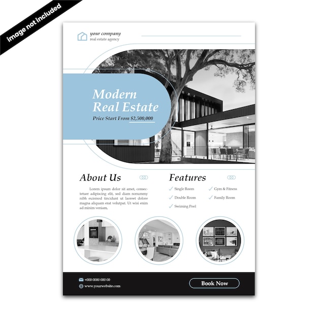 pastel real estate property flyer template promotional post