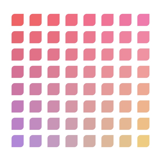 Pastel vector color palette