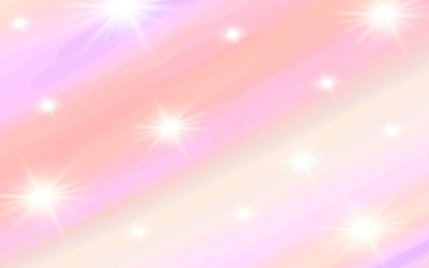 Vector pastel watercolor with light sparkling background