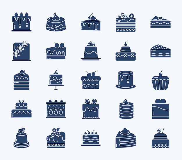 Pastries vector icon illustration