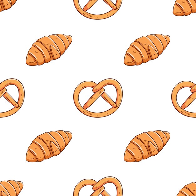 Pastry products seamless pattern