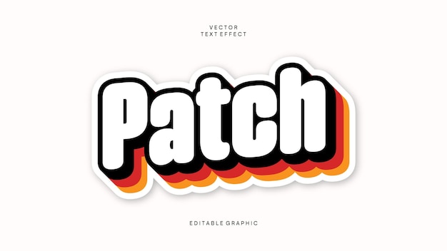 patch text effect