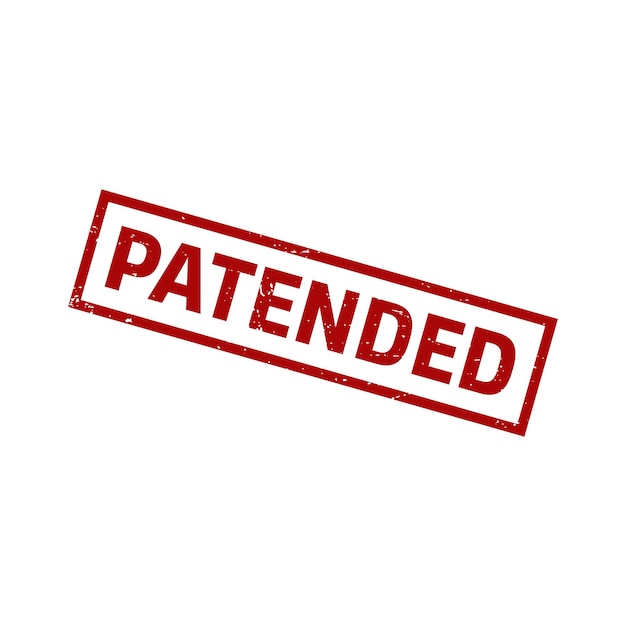 특허 스탬프 특허 사각형 기호
