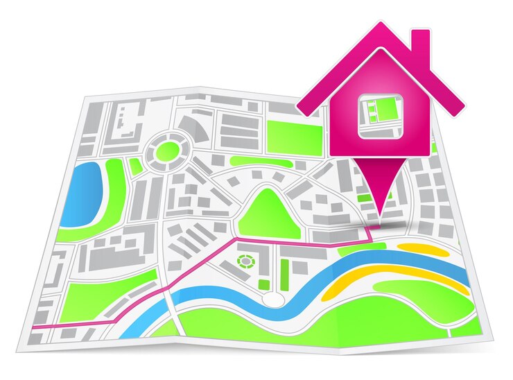 Path to the house vector eps10 illustration
