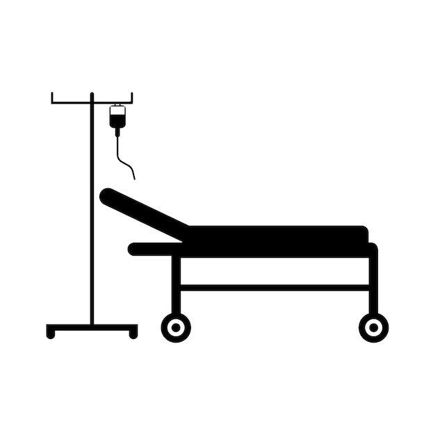 Patient bed icon