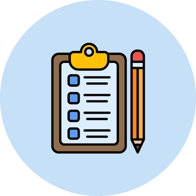 Vector patient checklist flat illustration