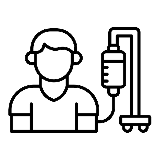 Vector patient icon