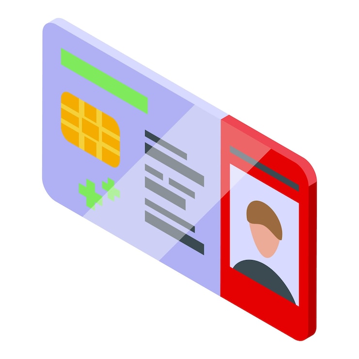 Vector patient medical card icon isometric vector life doctor hospital care